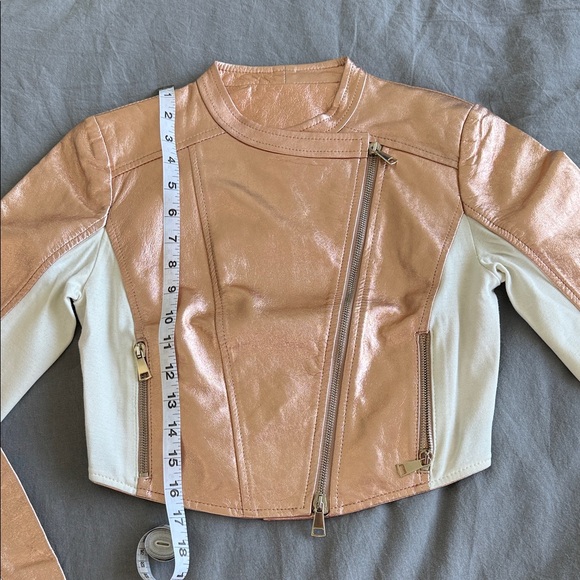 Who we are by Blumarine Metallic Gold Bomber Jacket | EU size 40 - Picture 4 of 11